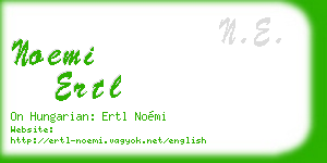 noemi ertl business card